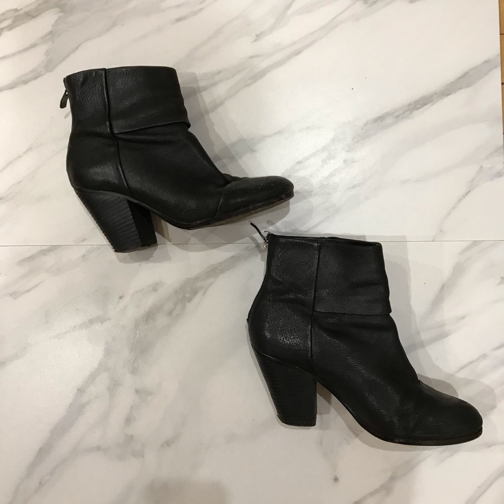 Black ankle boots